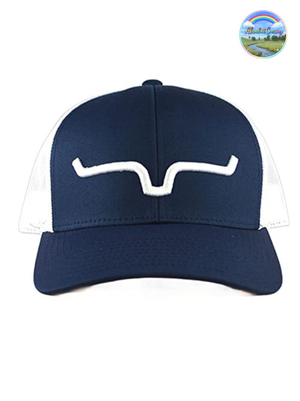 Unisex Adjustable Snapback Trucker Hat Embroidered Horns